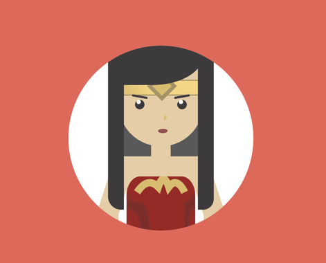Wonder Woman CSS art